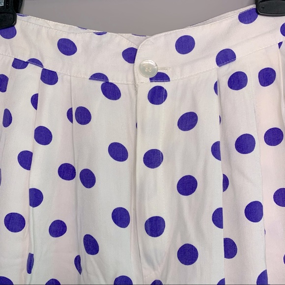 Vintage High Waisted IN-CLOTHES Polka Dot Shorts - Picture 3 of 5